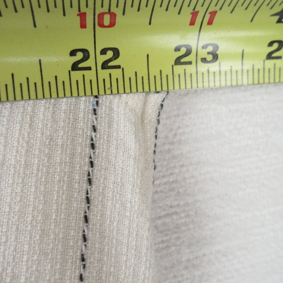 Eileen Fisher Stripe Bateau Neck Top In Ecru Size M R18SVQ - Picture 6 of 9